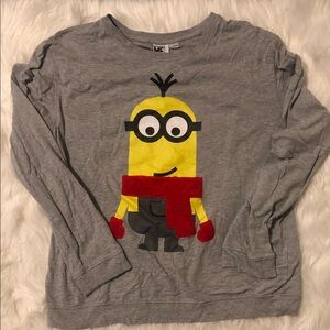 Universal Gray Minion Long Sleeve Tee